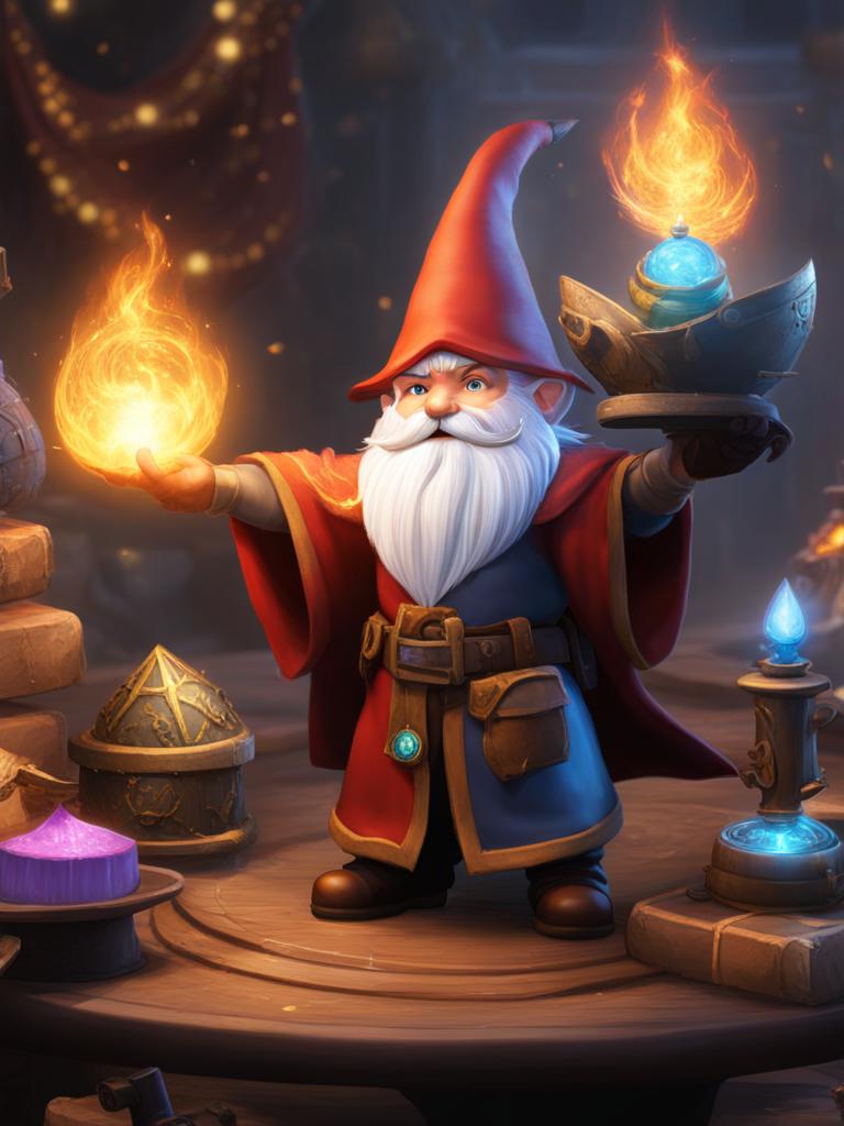 talia shadowcaster, a gnome wizard, is summoning an army of animated objects to protect the party. 