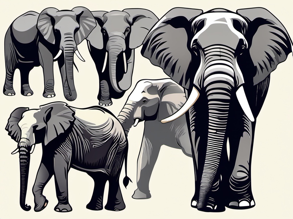 Elephant Clipart, Gentle giants of the animal kingdom. 