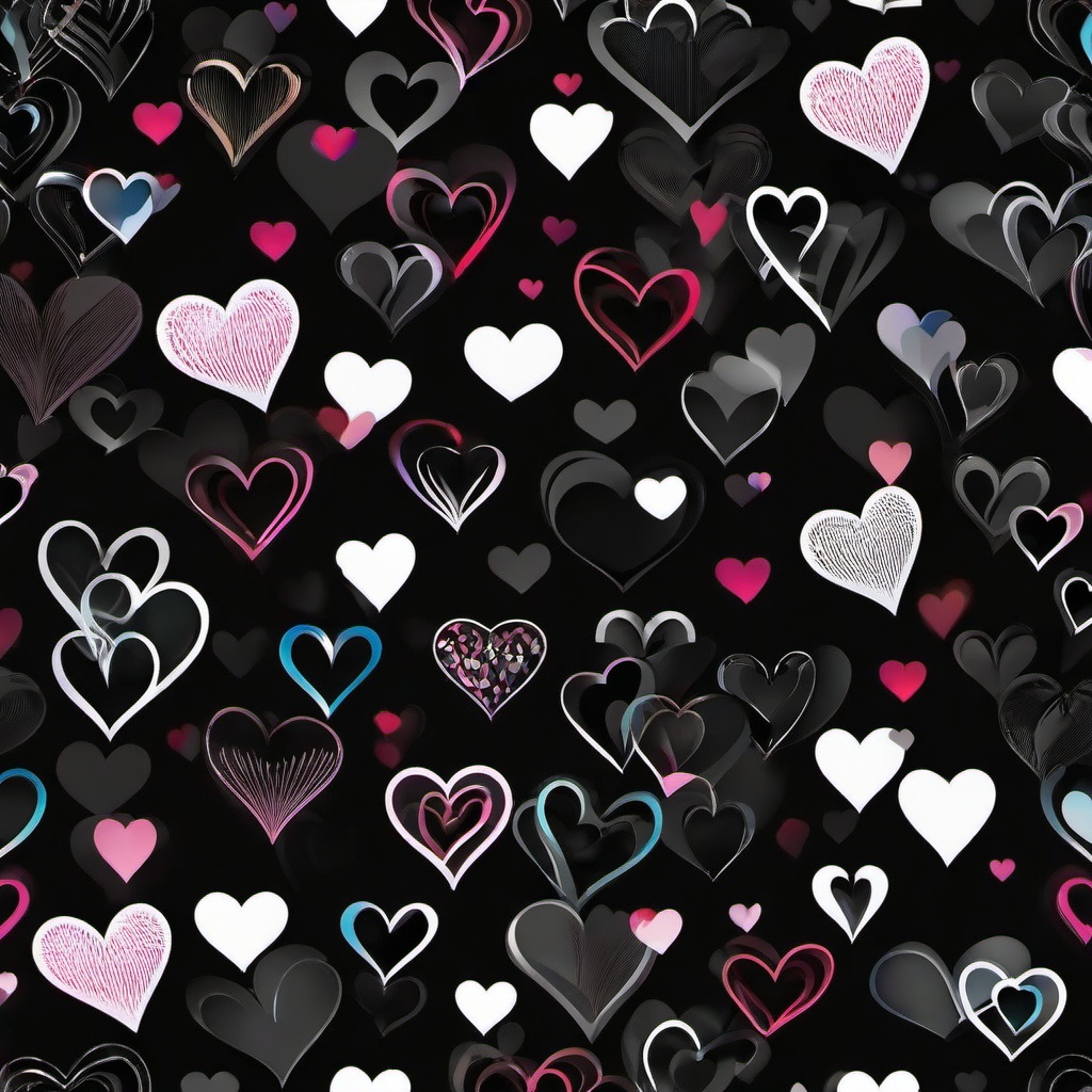 Heart Background Wallpaper - heart in a black background  