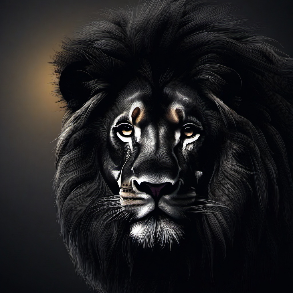 Lion Background Wallpaper - black background lion  