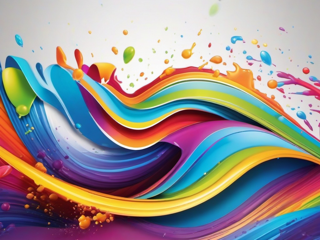 Rainbow Splash Background  