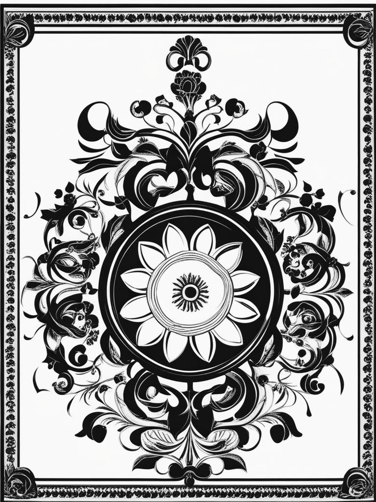 border clipart black and white 