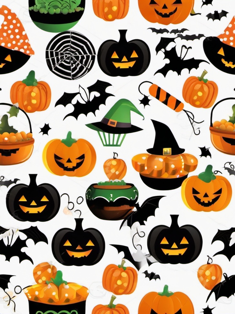 Happy Halloween clipart - candy basket  clipart