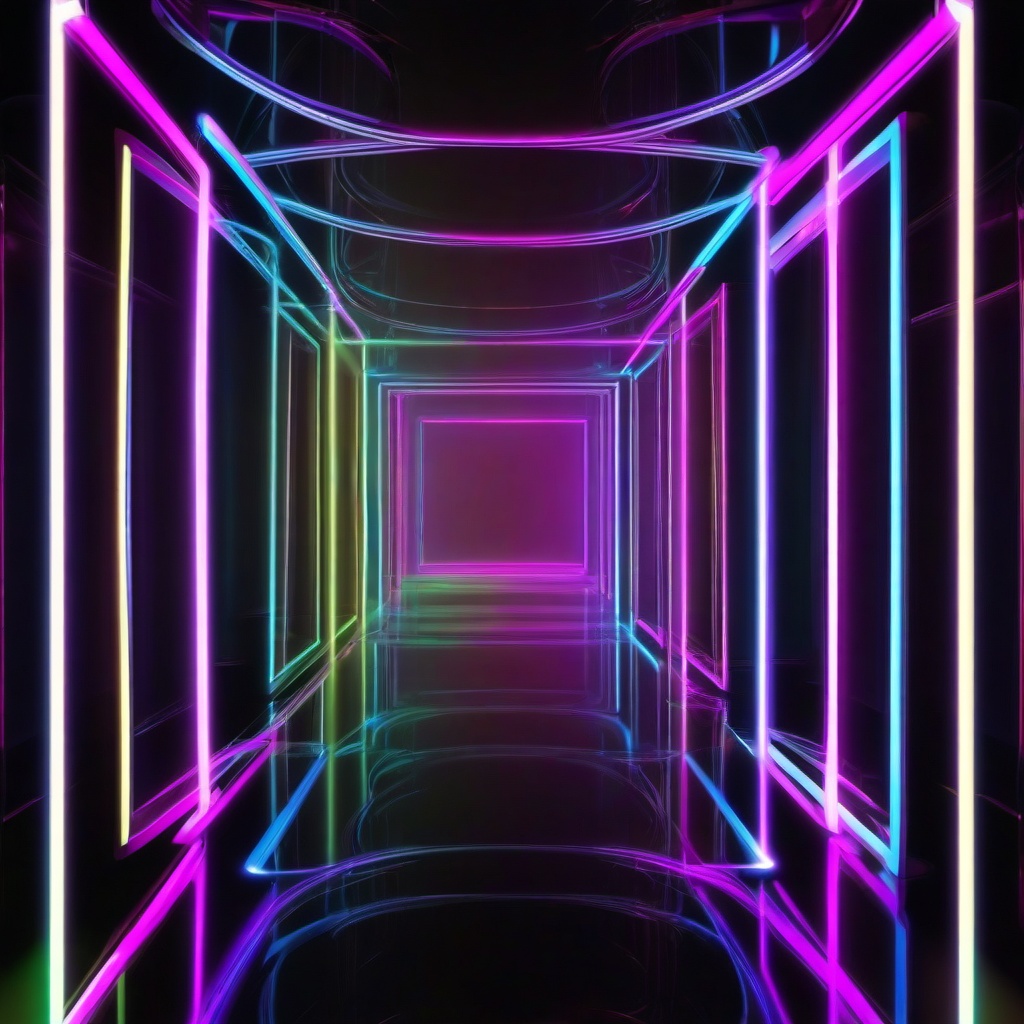 Neon Background Wallpaper - abstract light neon frame  