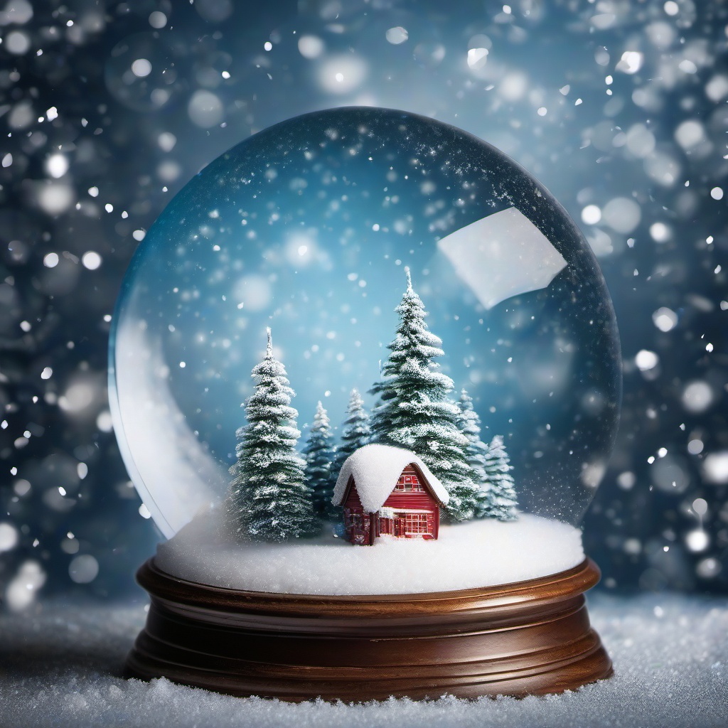 Snow Background Wallpaper - snow globe digital backdrop  