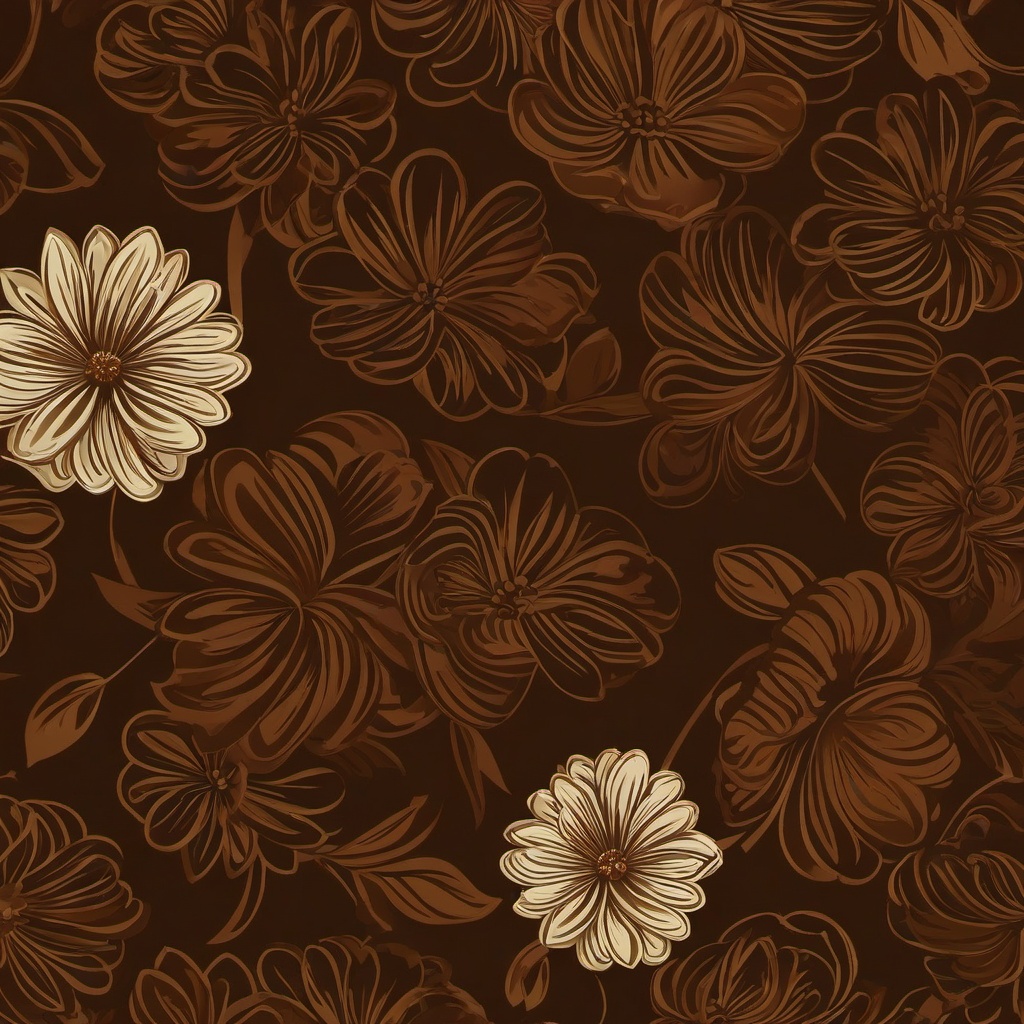 Brown Background Wallpaper - flower brown background  