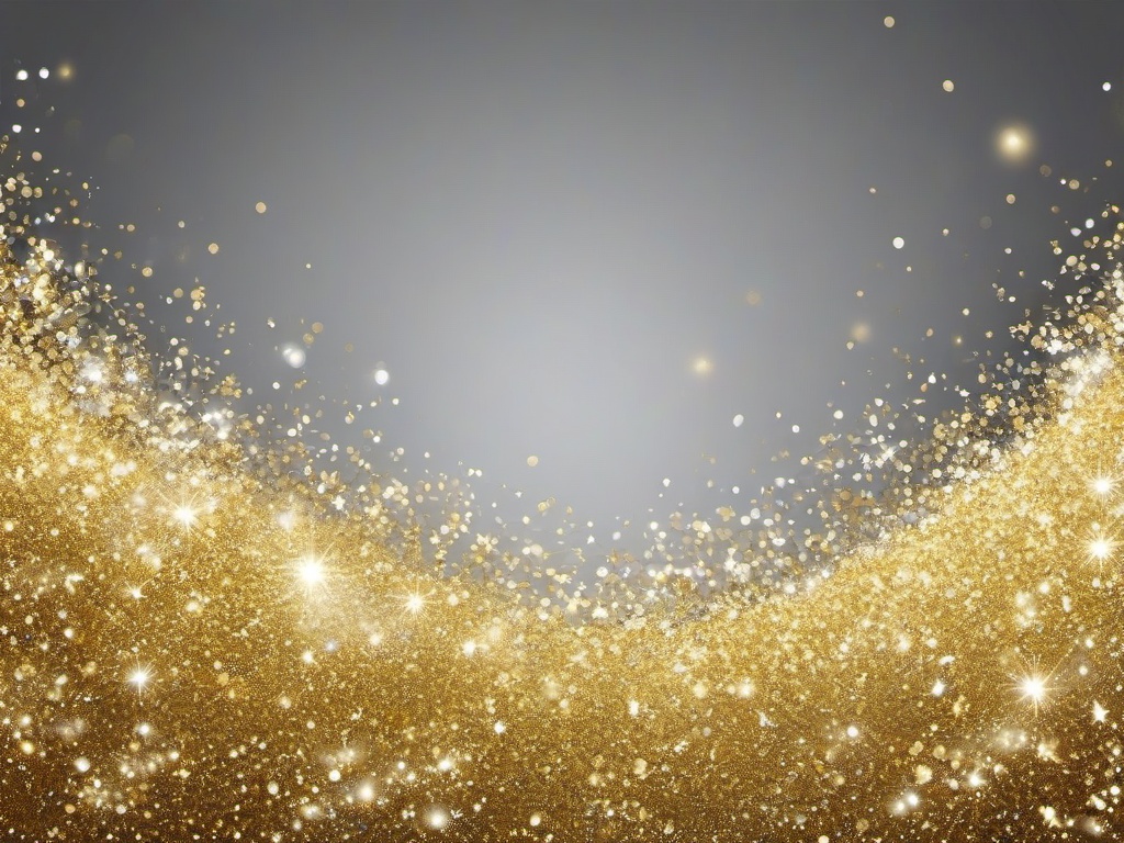 Silver Gold Glitter Background  