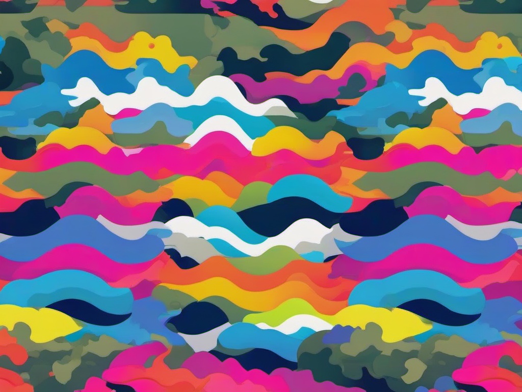 Rainbow Camo Wallpaper  