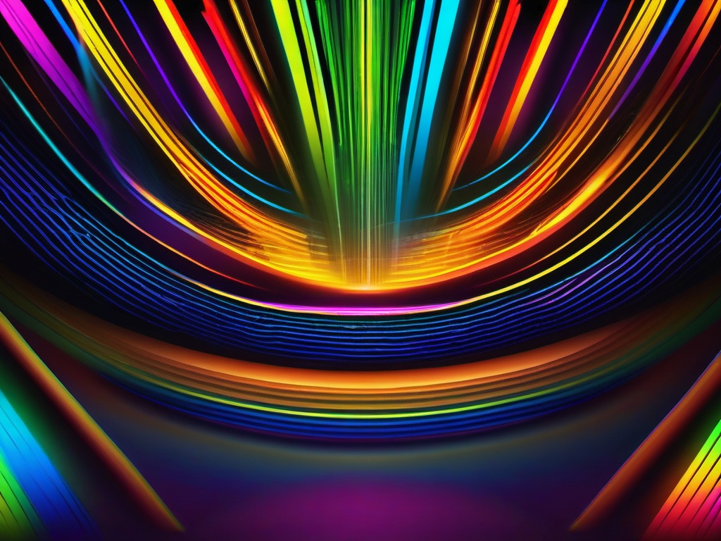 Rainbow Neon Background  