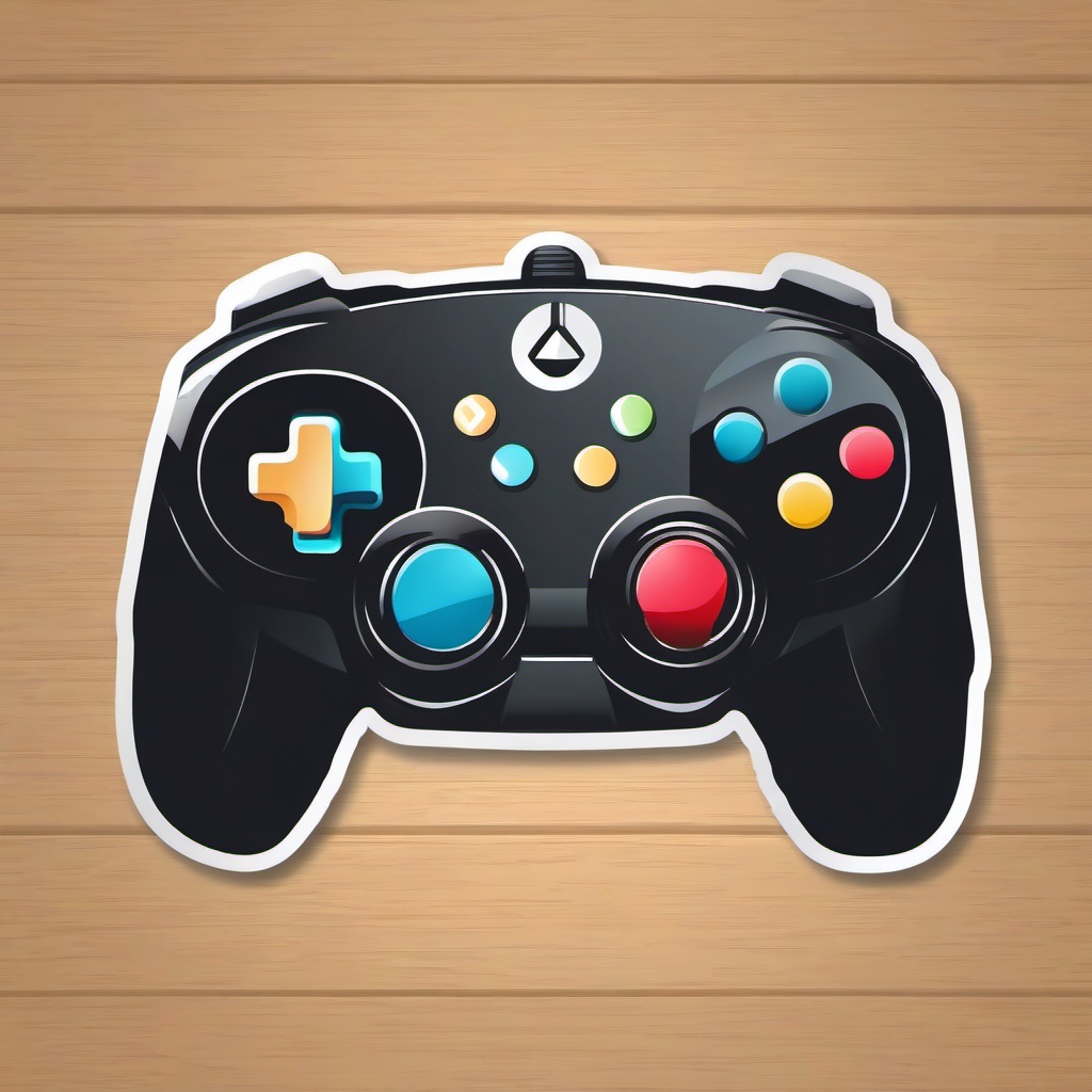 Game controller sticker, Gaming , sticker vector art, minimalist design