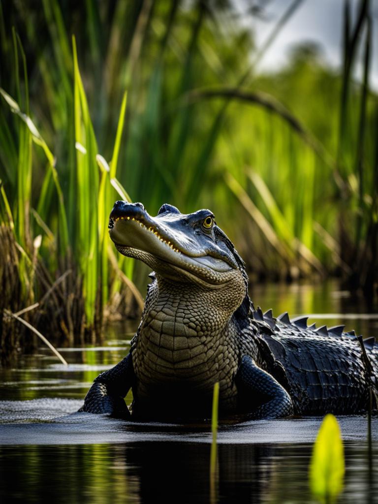 manchac swamp, usa - encounters elusive alligators and swamp creatures on a guided tour. 