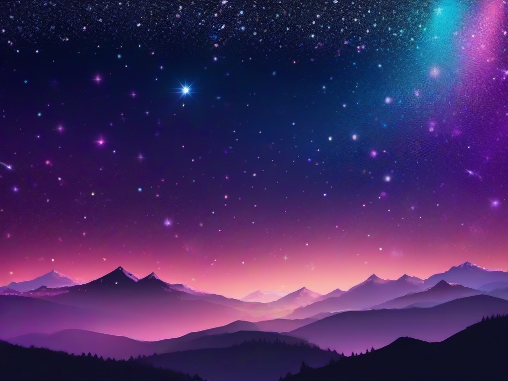 Glitter Sky Background  