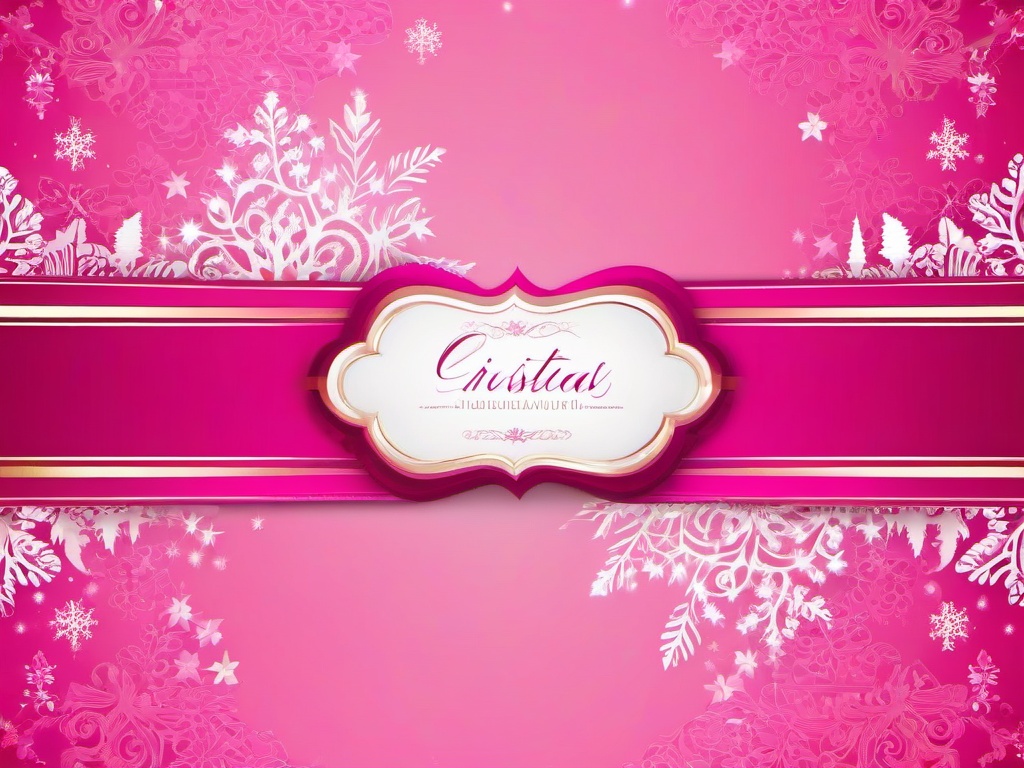 Christmas Background Pink  