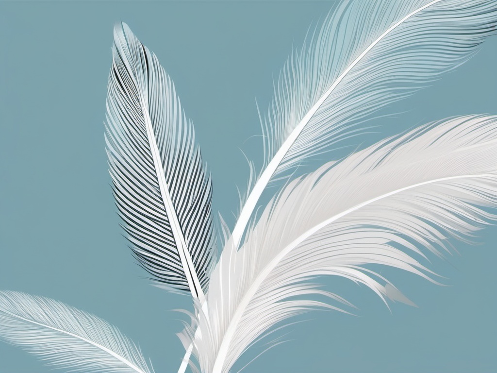 Feather Clipart - A delicate feather drifting on a gentle breeze, an emblem of freedom and lightness.  color clipart, minimalist, vector art, 