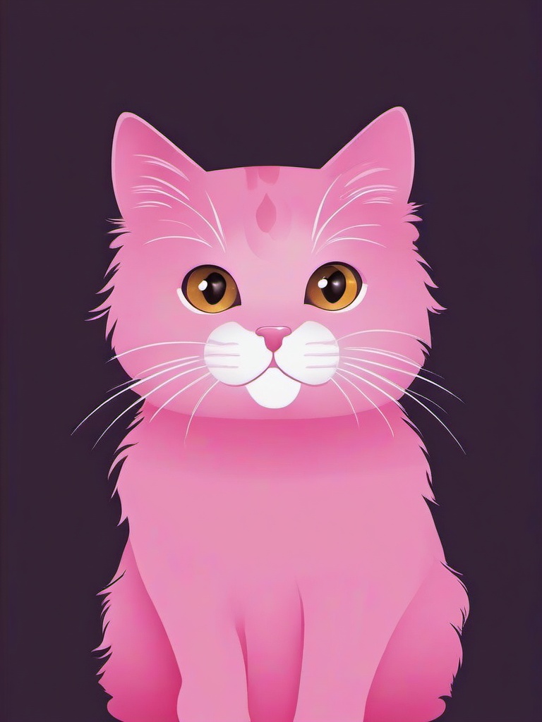 cute cat pink wallpaper  ,mobile iphone background wallpaper