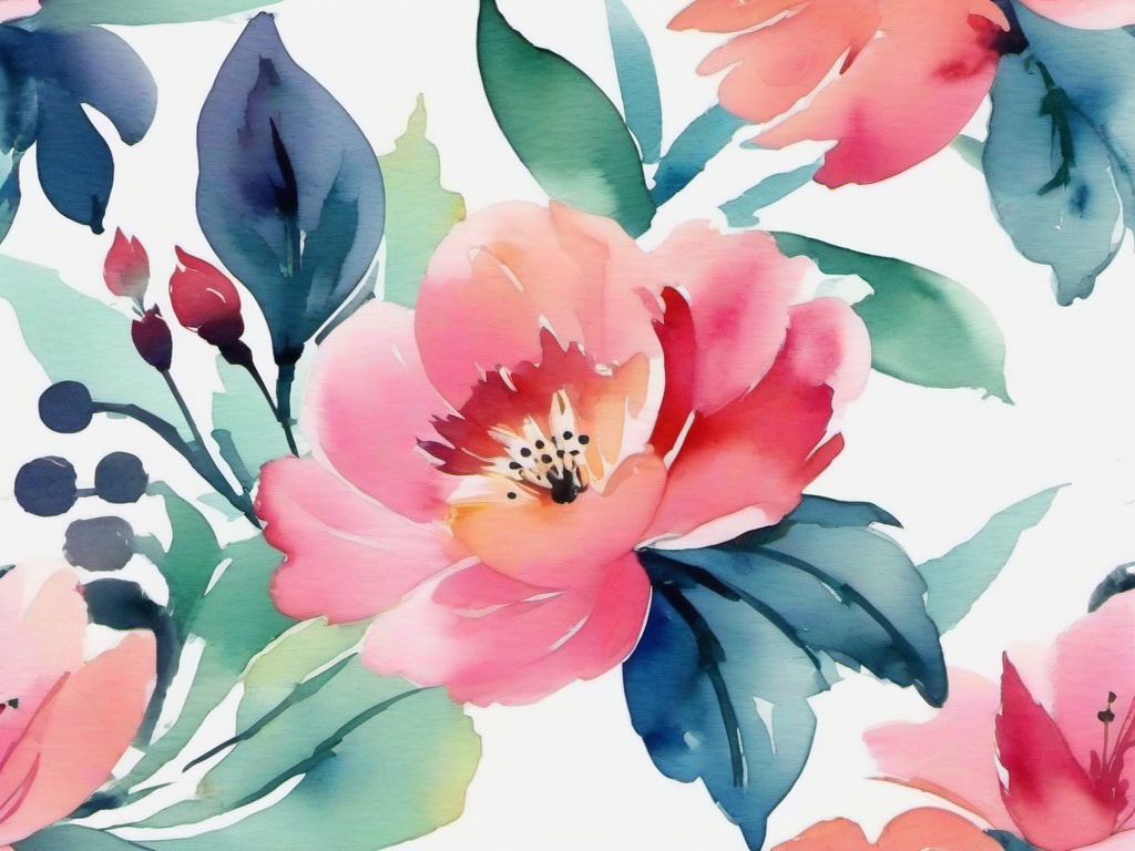 Flower Background Wallpaper - watercolor flowers background  