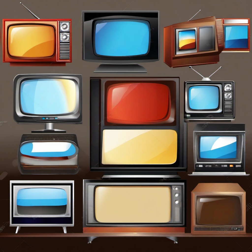 Television clipart - news broadcast on TV  clipart