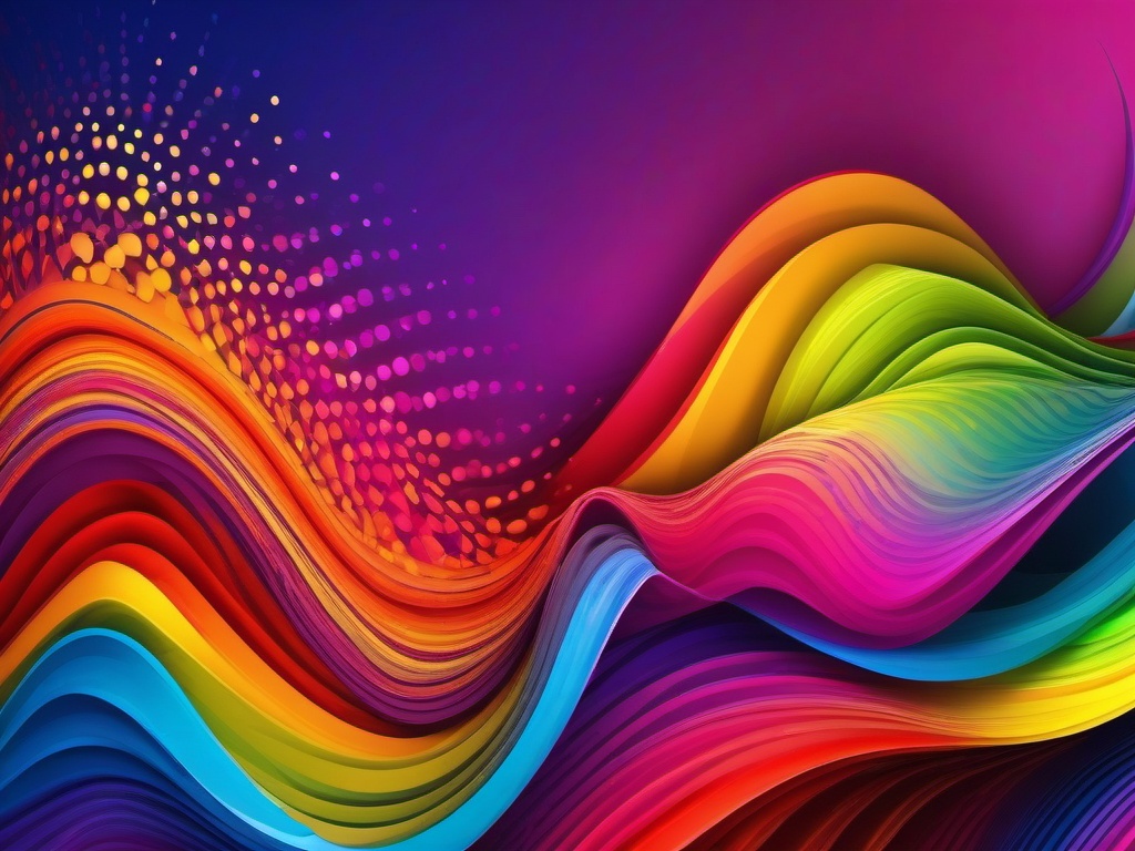 Color Background - Rainbow of Vibrant Colors  intricate patterns, splash art, wallpaper art