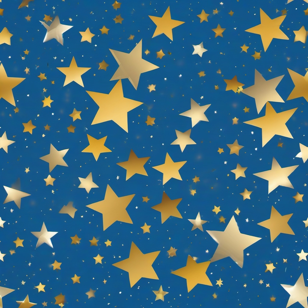 blue background with stars  