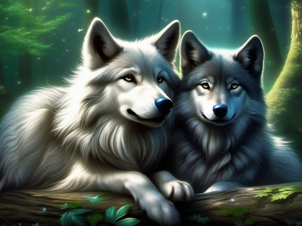 cute wallpaper wolf  ,desktop background wallpaper