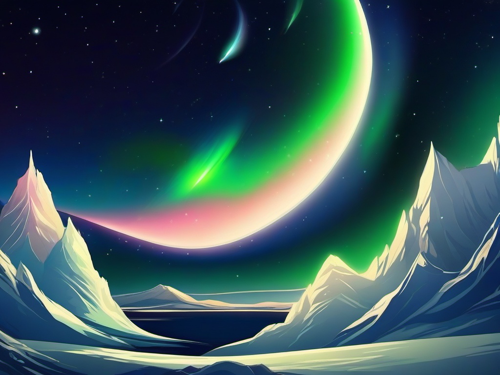 Aurora Night Sky Wallpaper  ,desktop background wallpaper