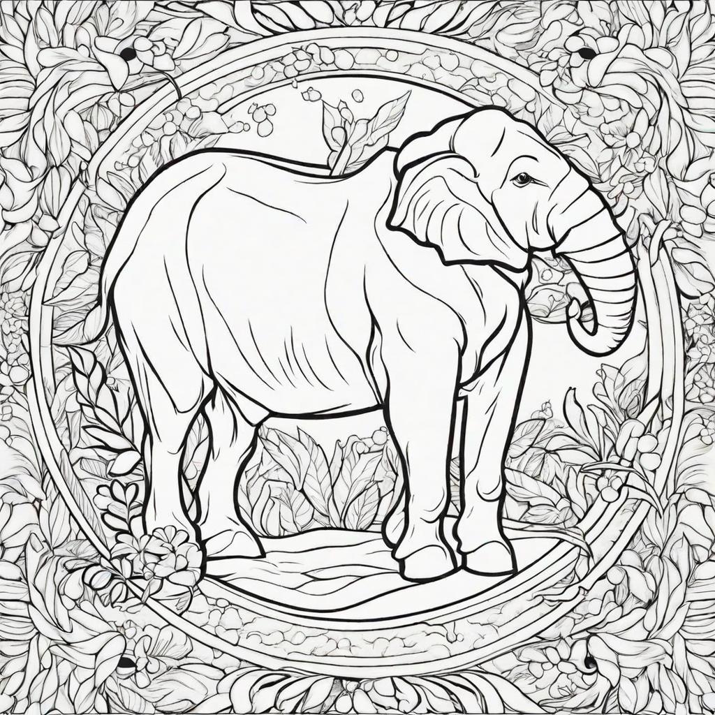 animal theme coloring pages for kids