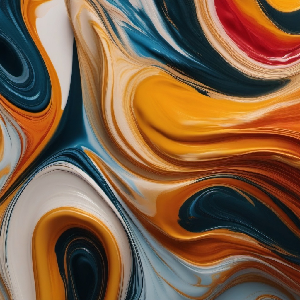 Surreal abstract paint swirls and textures top view, product photoshoot realistic background, hyper detail, high resolution