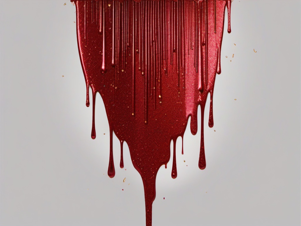 Red Glitter Drip Background  