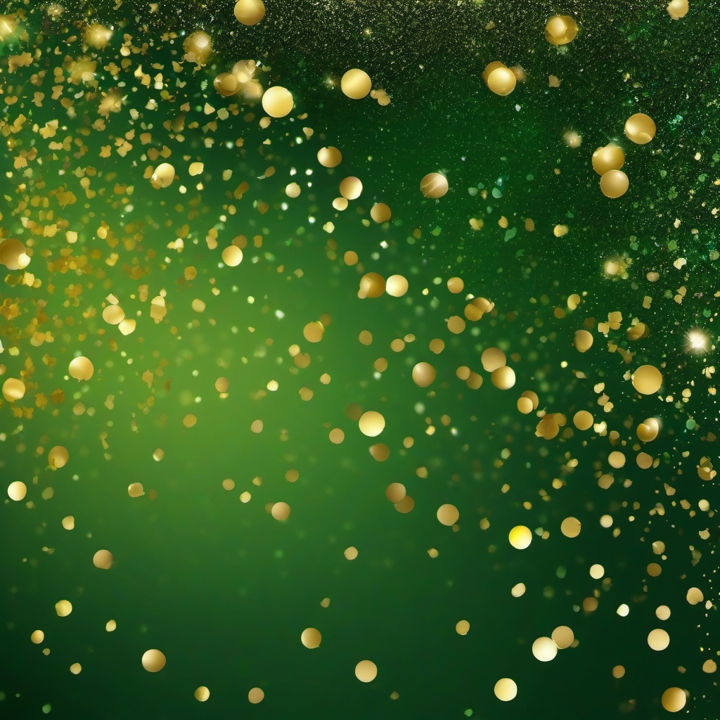 Glitter background - green and gold glitter background  