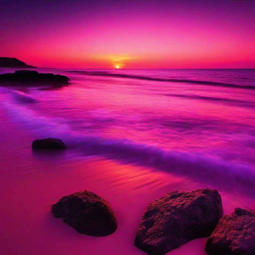 Beach Background Wallpaper - pink beach sunset wallpaper  