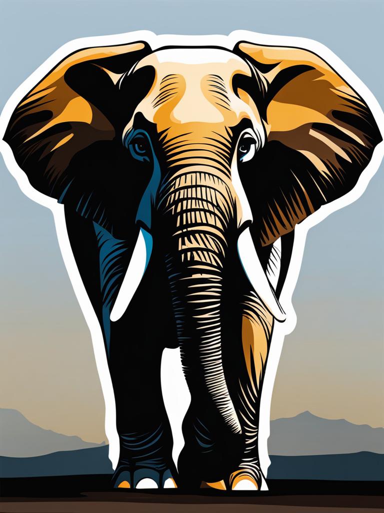 elephant clipart - a majestic and strong elephant image. 