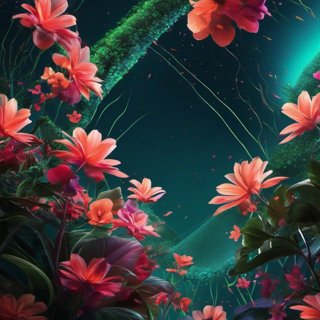 iPhone 11 Wallpapers - Futuristic Lush Garden for iPhone 11, Cyber Nature's Serenade  intricate patterns, splash art, wallpaper art