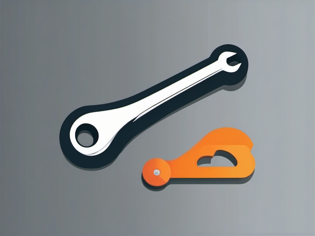 Wrench Icon - Wrench icon for repairs and maintenance,  color vector clipart, minimal style