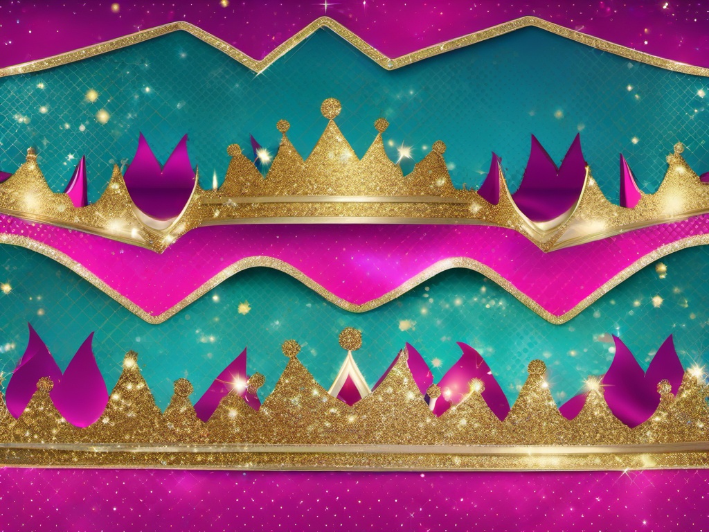 Glitter Crown Background  