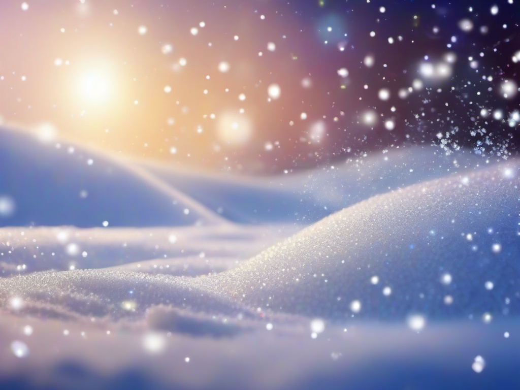 Snow Glitter Background  