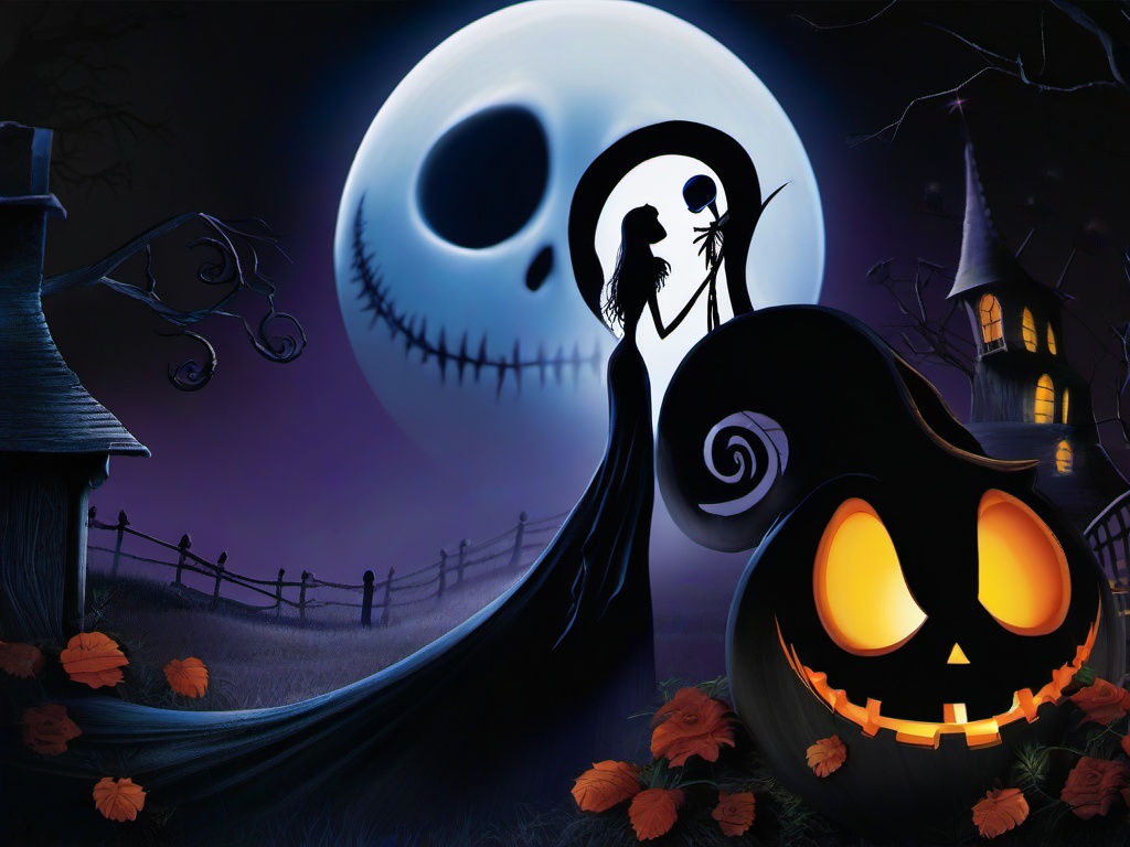 Nightmare Before Christmas Jack And Sally Wallpaper  