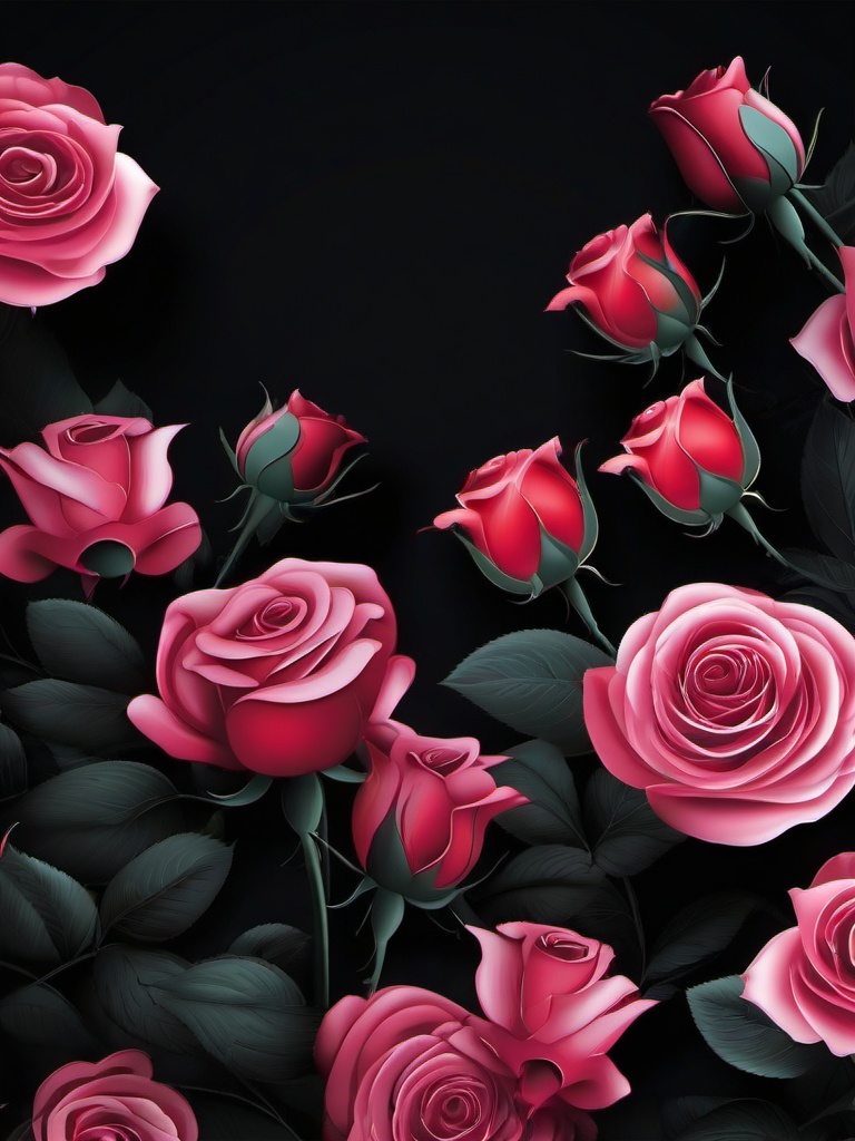 Rose Dark Wallpaper  ,mobile iphone background wallpaper