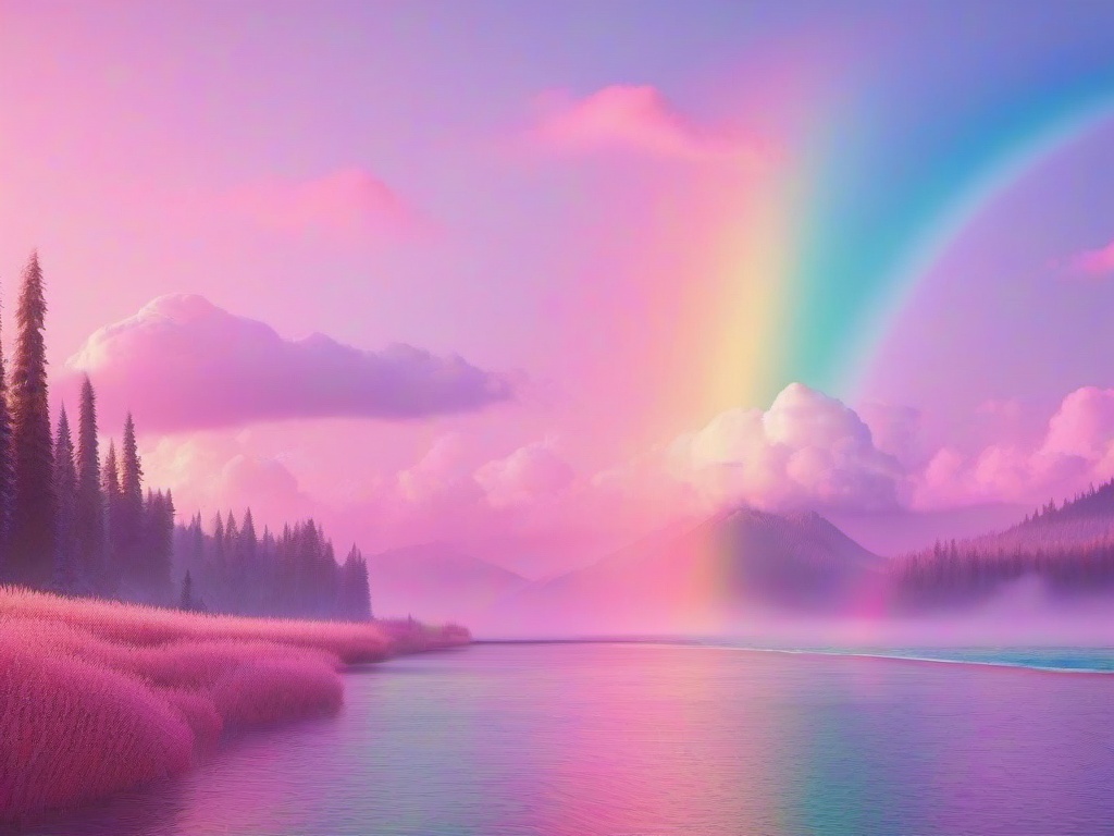 Pastel Rainbow Wallpaper Aesthetic  