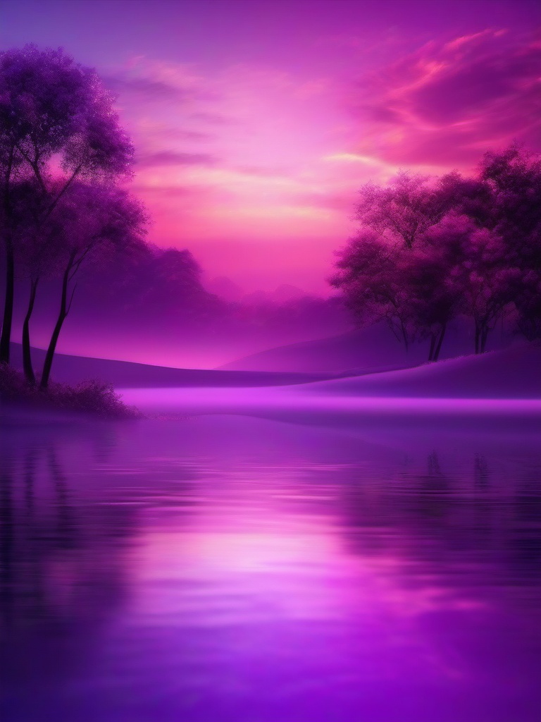 Purple Sky Background Dreamy Atmosphere with Soft Purple Hues wallpaper splash art, vibrant colors, intricate patterns