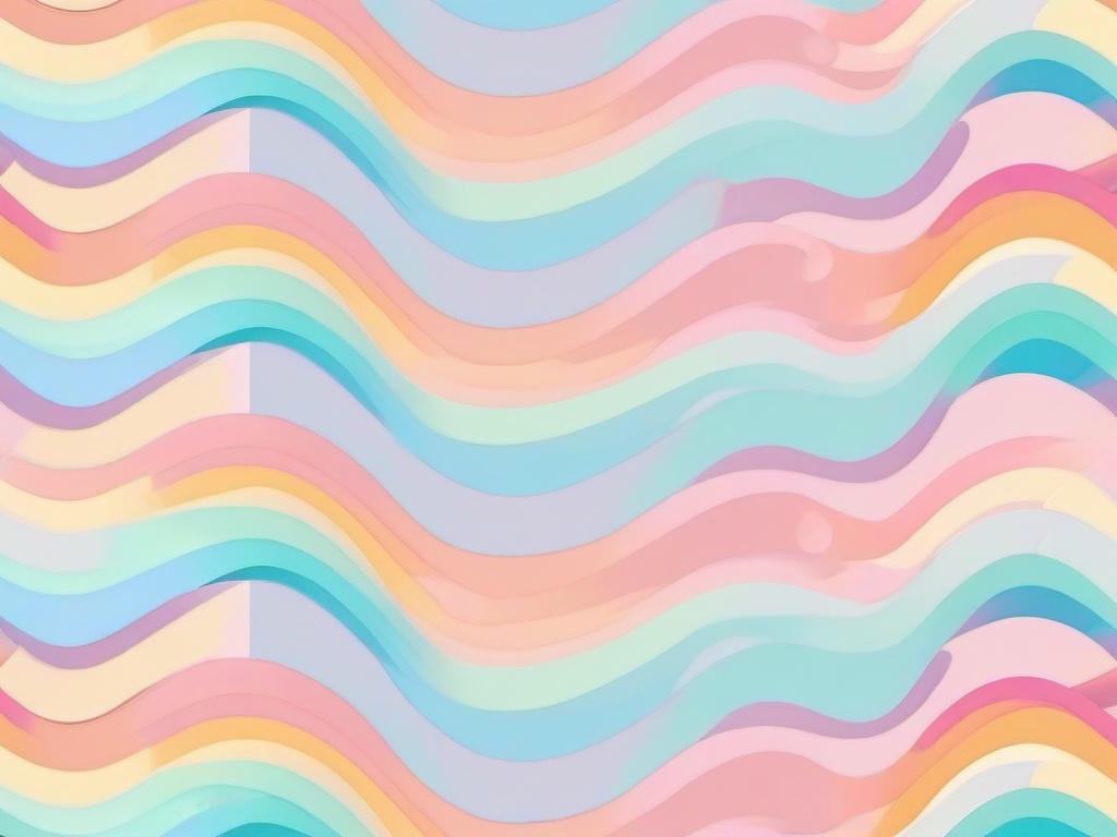 Cute Pastel Rainbow Background  