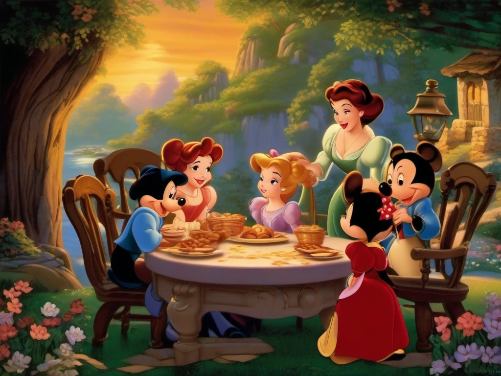 Disney clipart - classic Disney animated movie scenes  