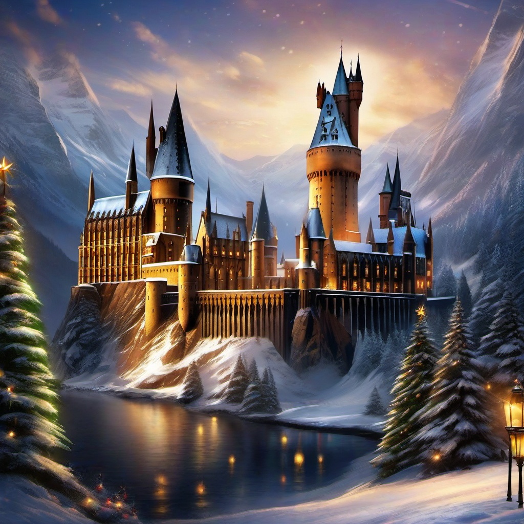 Christmas Background Wallpaper - hogwarts christmas wallpaper  