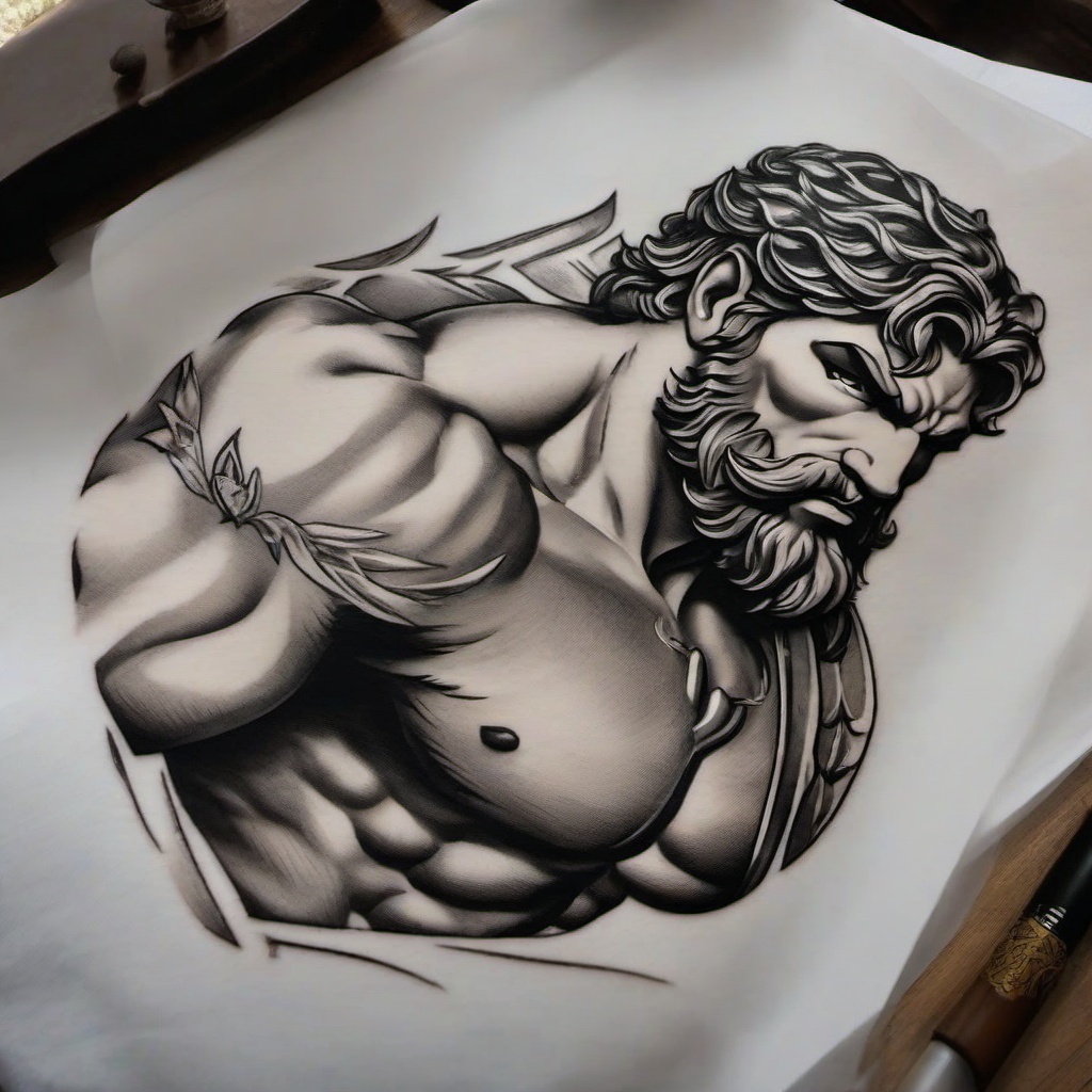 Hercules Tattoo - Pay tribute to the legendary hero with a Hercules tattoo, showcasing the strength and heroism of the mythical figure.  