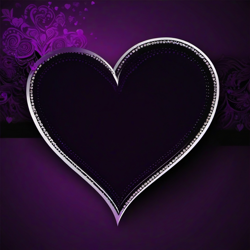 Heart Background Wallpaper - purple heart black background  