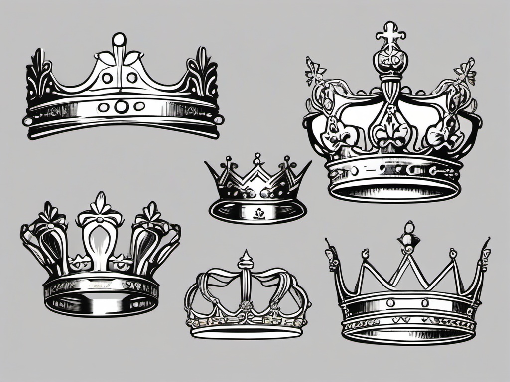 drawing of a royal crown  minimal rough sketch scribbles,doodles,black and white