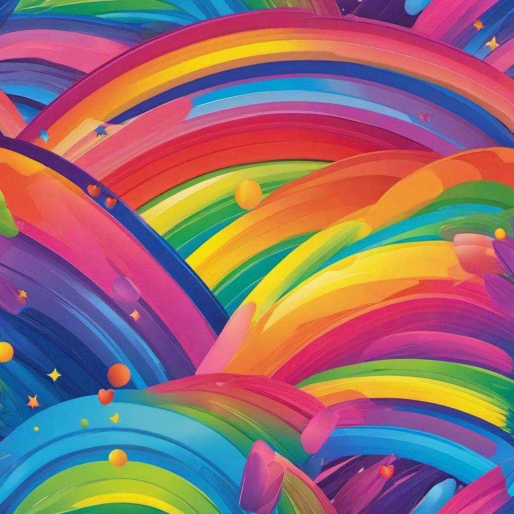 Rainbow Background Wallpaper - rainbow background painting  
