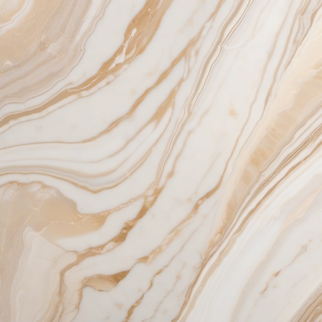 Marble featuring a warm ivory base and soft beige veining top view, product photoshoot realistic background, hyper detail, high resolution