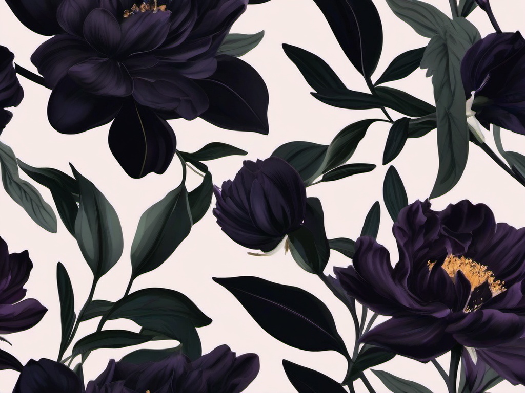 Aesthetic Dark Flower Wallpaper  ,desktop background wallpaper