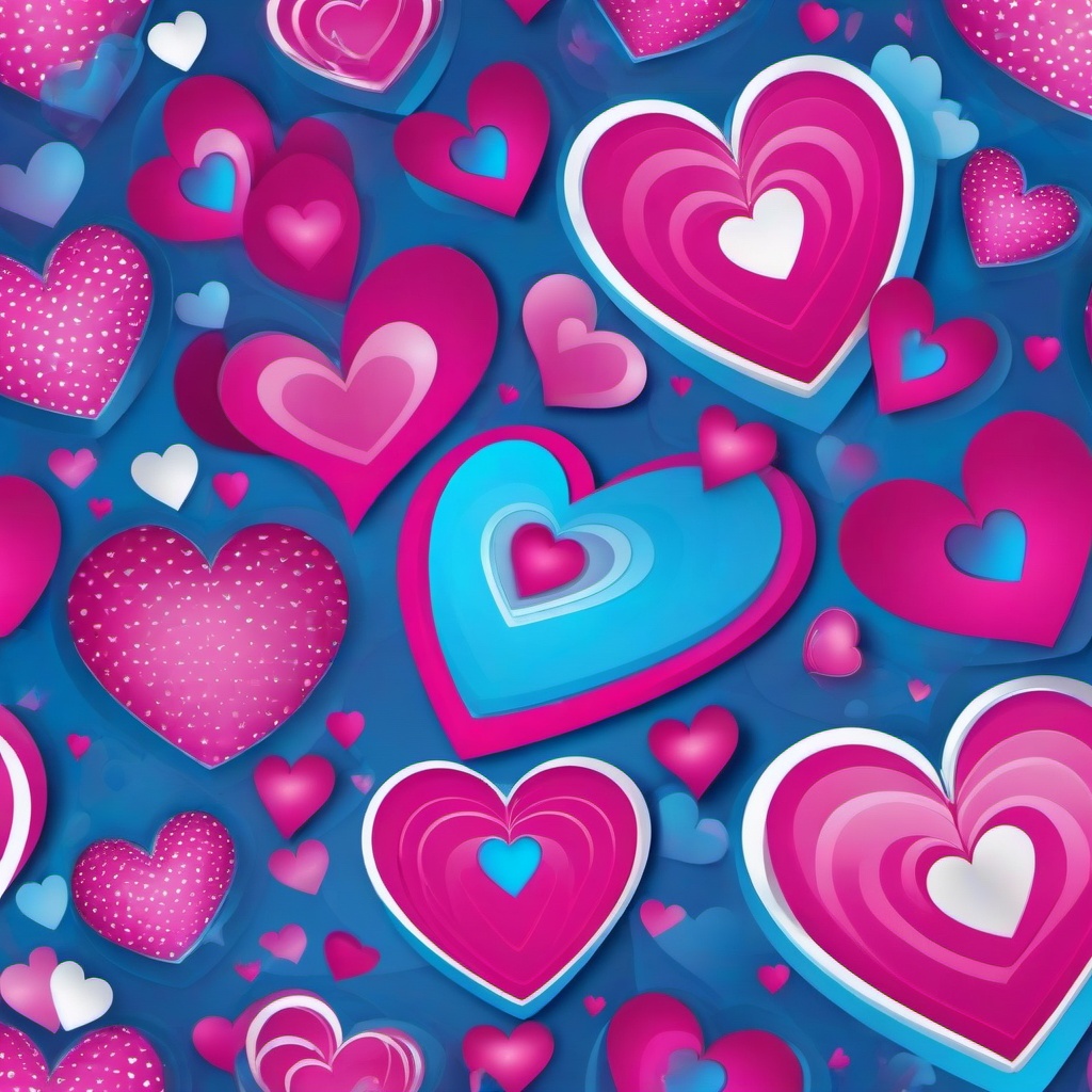 Heart Background Wallpaper - pink and blue heart background  