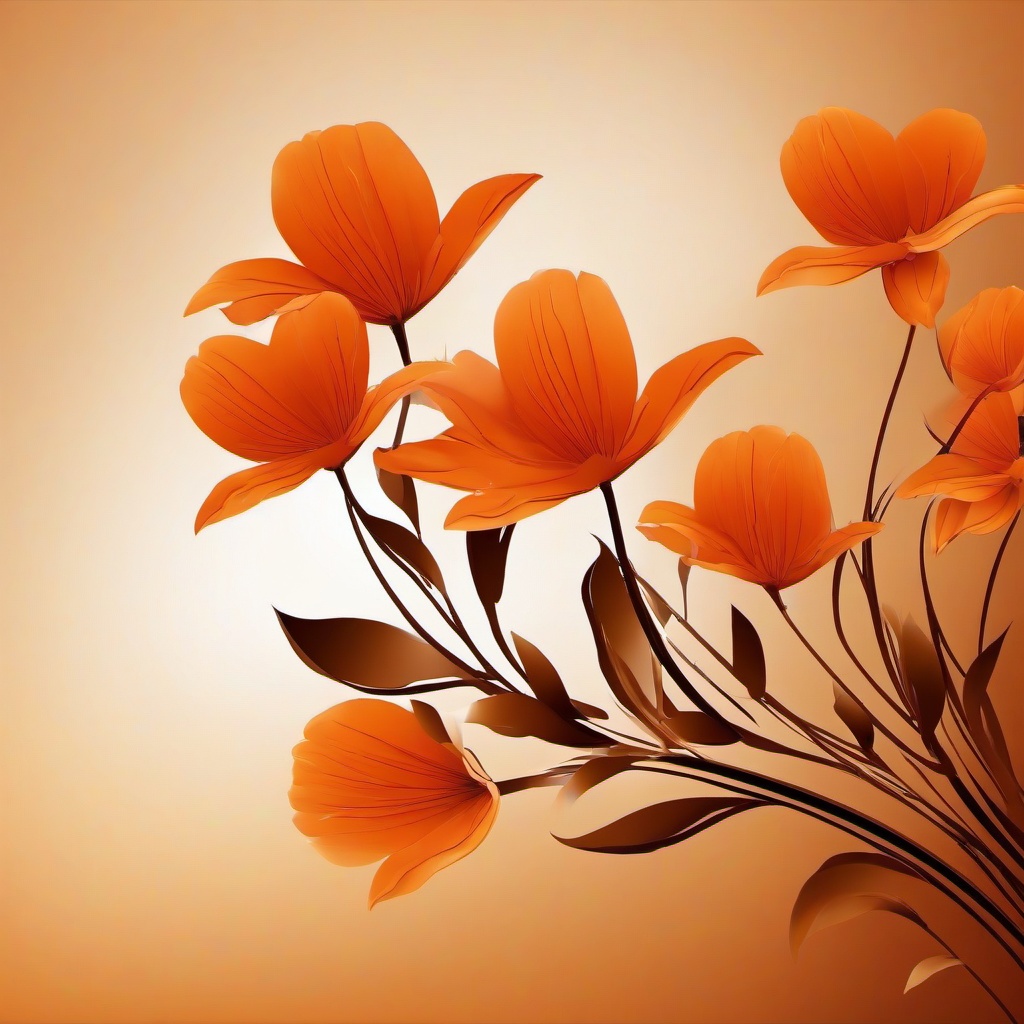 Orange Background Wallpaper - burnt orange flower background  